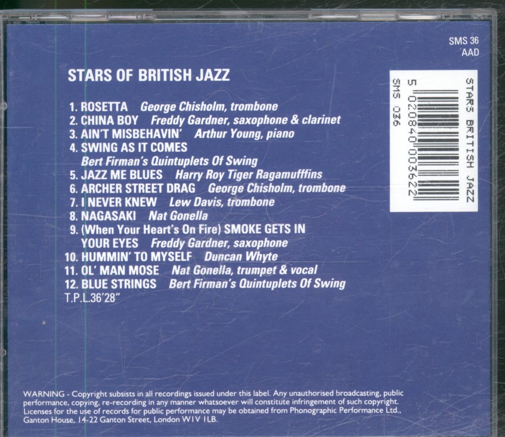 Various Artists - Stars Of British Jazz - Cd