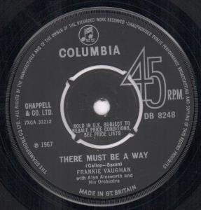 Frankie Vaughan - There Must Be A Way - 7 Inch