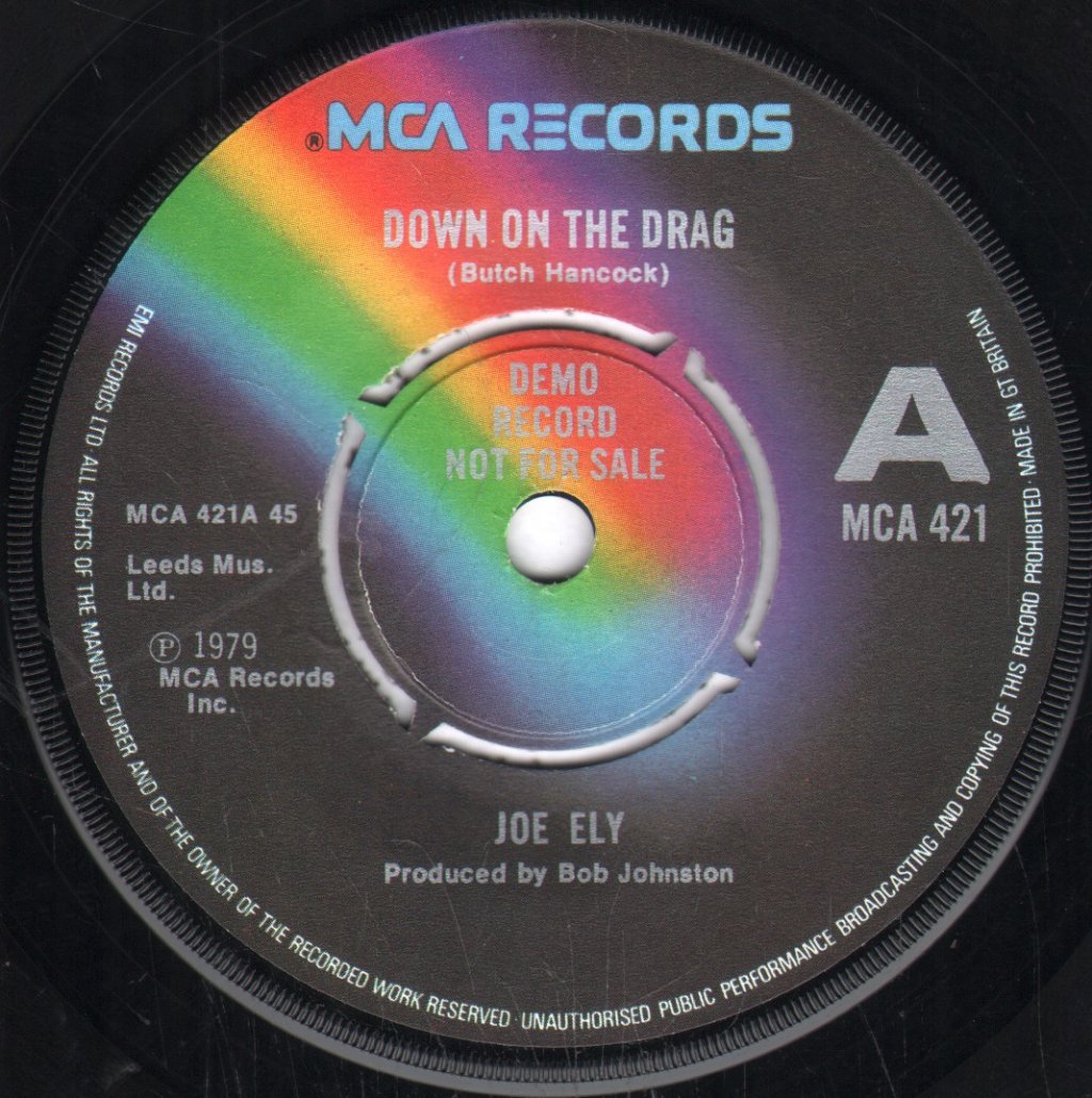 Joe Ely - Down On The Drag - 7 Inch