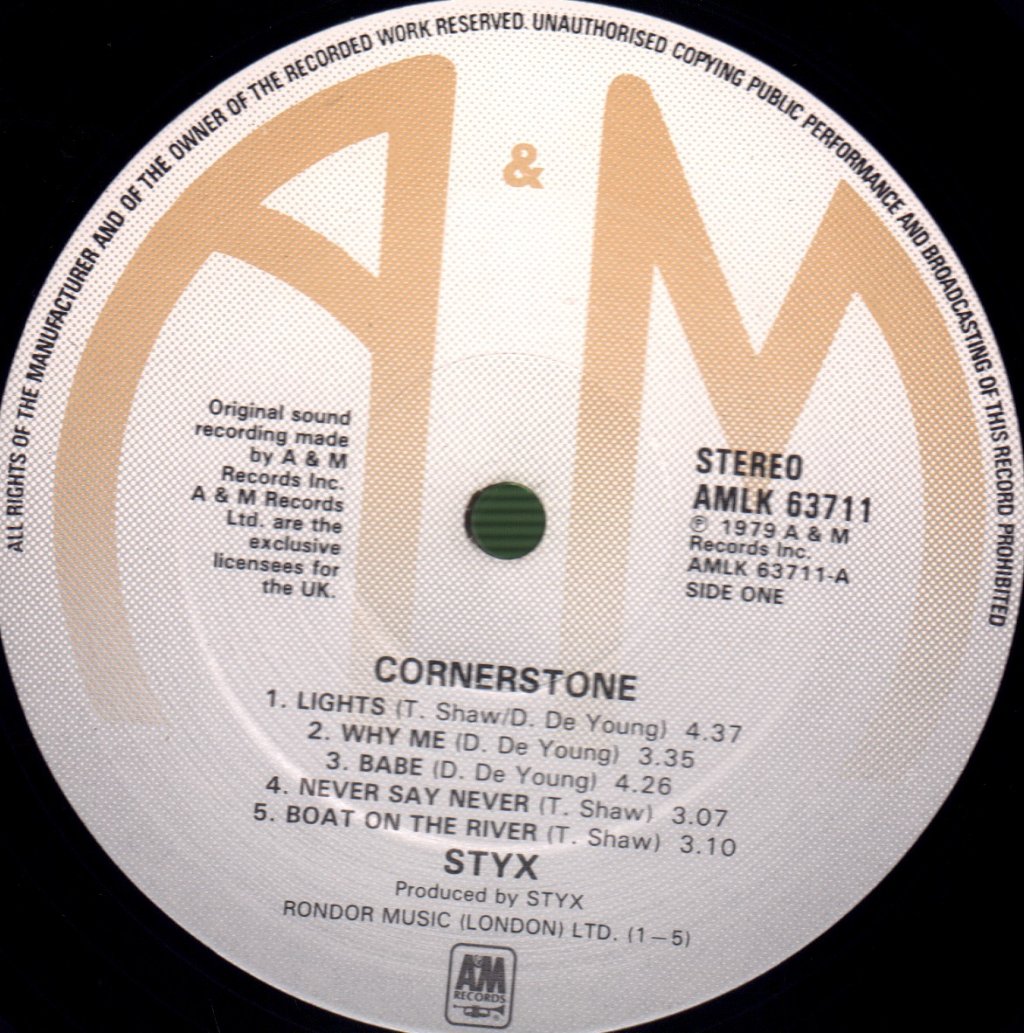 Styx - Cornerstone - Lp