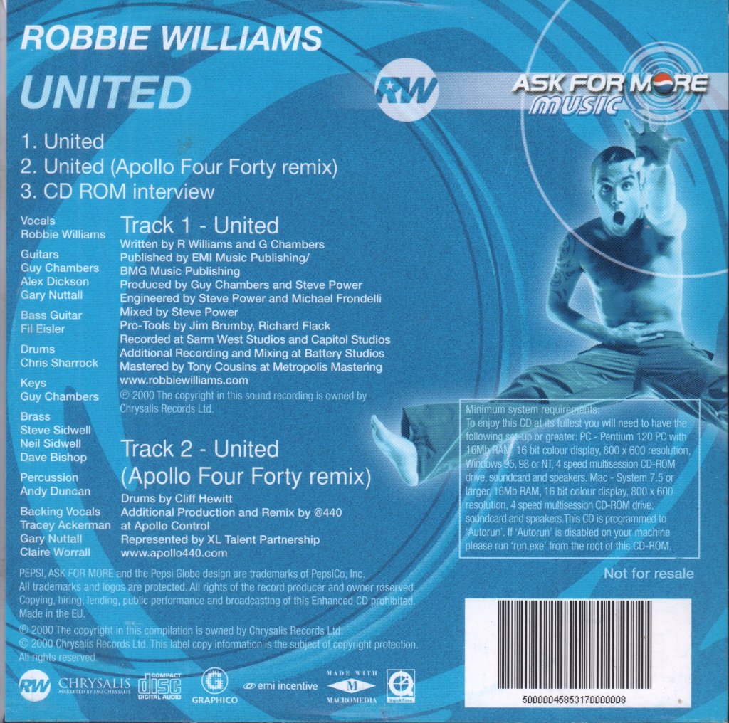 Robbie Williams - United - Cd