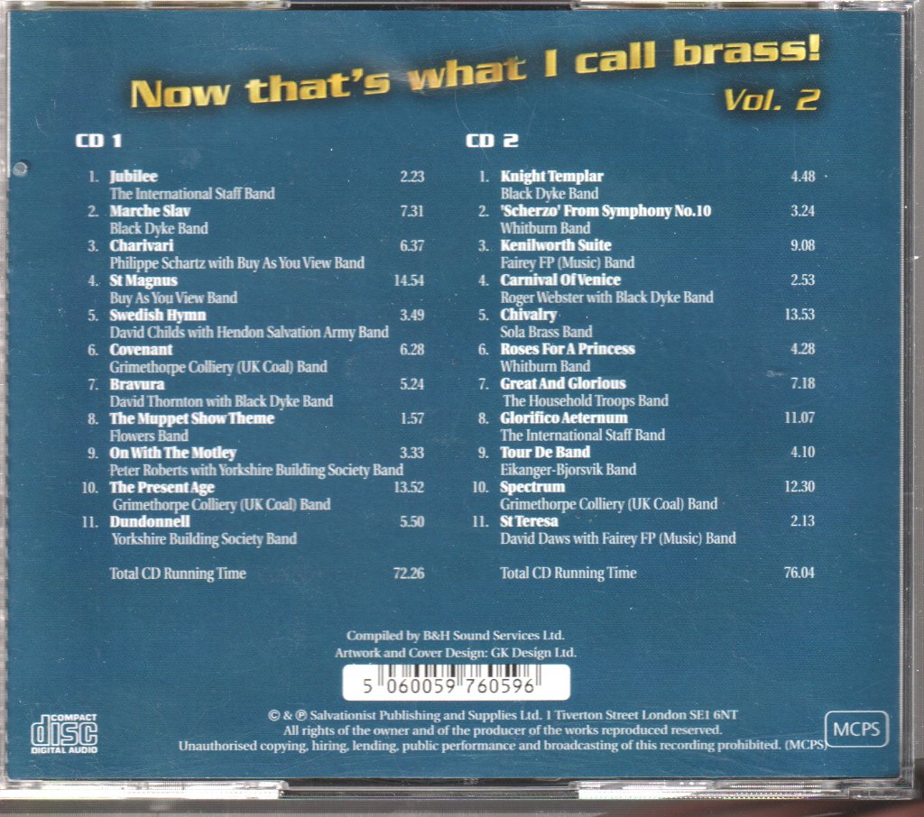 Various - Now That’s What I Call Brass: Vol 2 - Double Cd