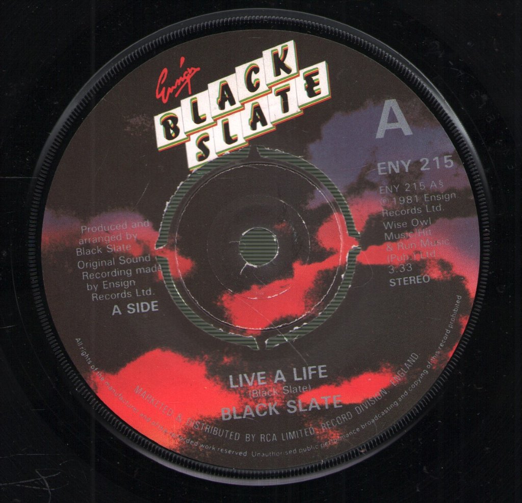 Black Slate - Live A Life - 7 Inch
