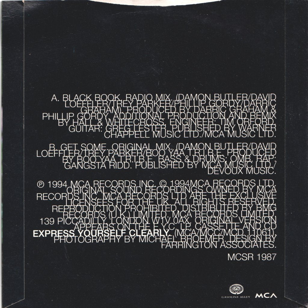 Eyc - Black Book - 7 Inch