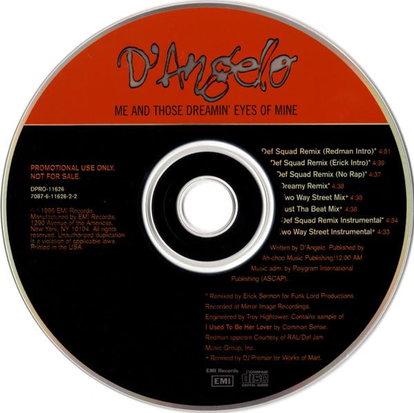 D'Angelo - Me And Those Dreamin' Eyes Of Mine - Cd