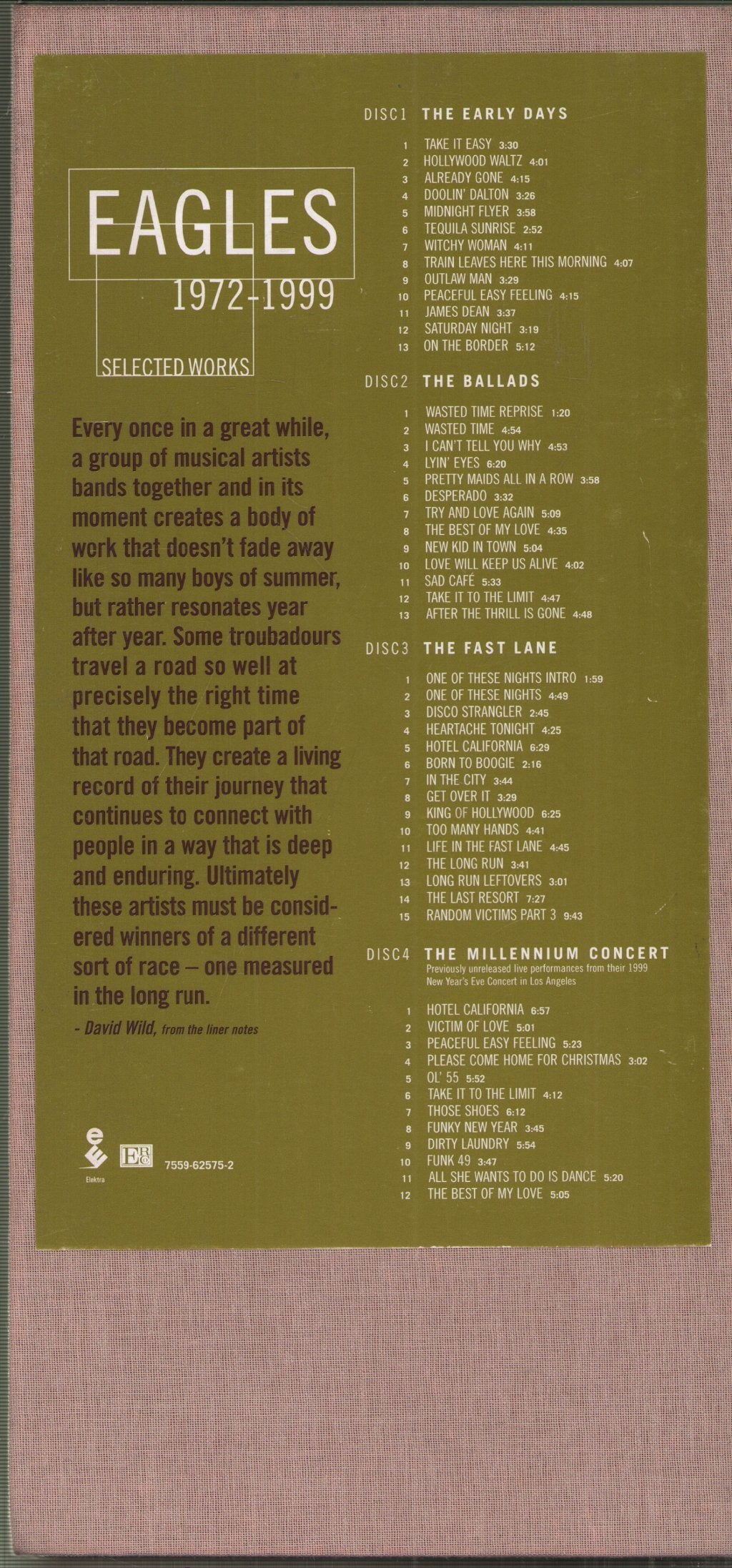 Eagles (Rock Group) - Selected Works 1972-1999 - Cd Box Set