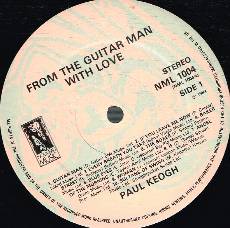 Paul Keogh - From The Guitar Man With Love - Lp