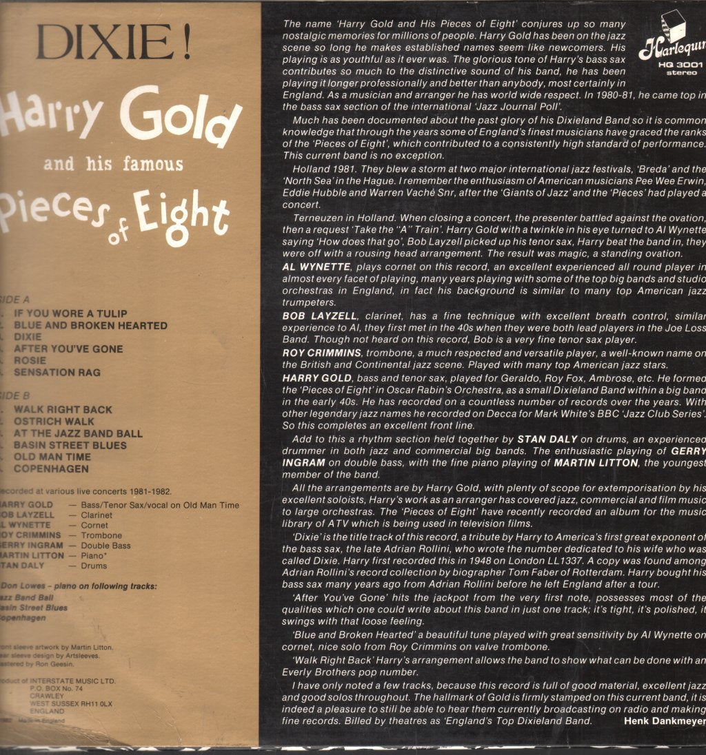Harry Gold And His Pieces Of Eight - Dixie - Lp