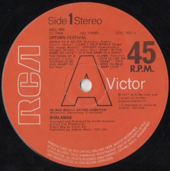 Shalamar - Uptown Festival - 12 Inch