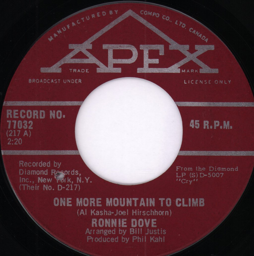 Ronnie Dove - One More Mountain To Climb - 7 Inch