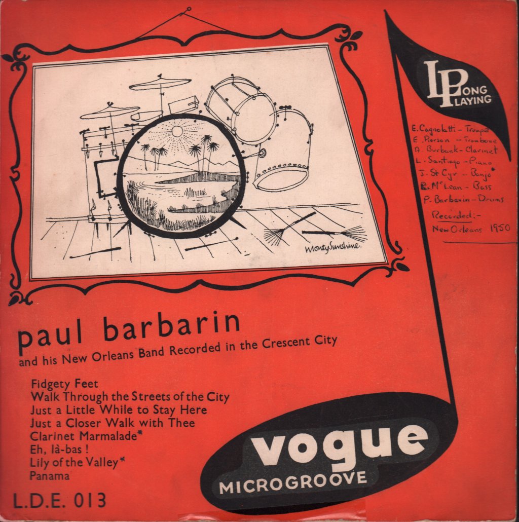 paul barbarin and his new orleans band - Paul Barbarin and his New Orleans Band - 10 Inch
