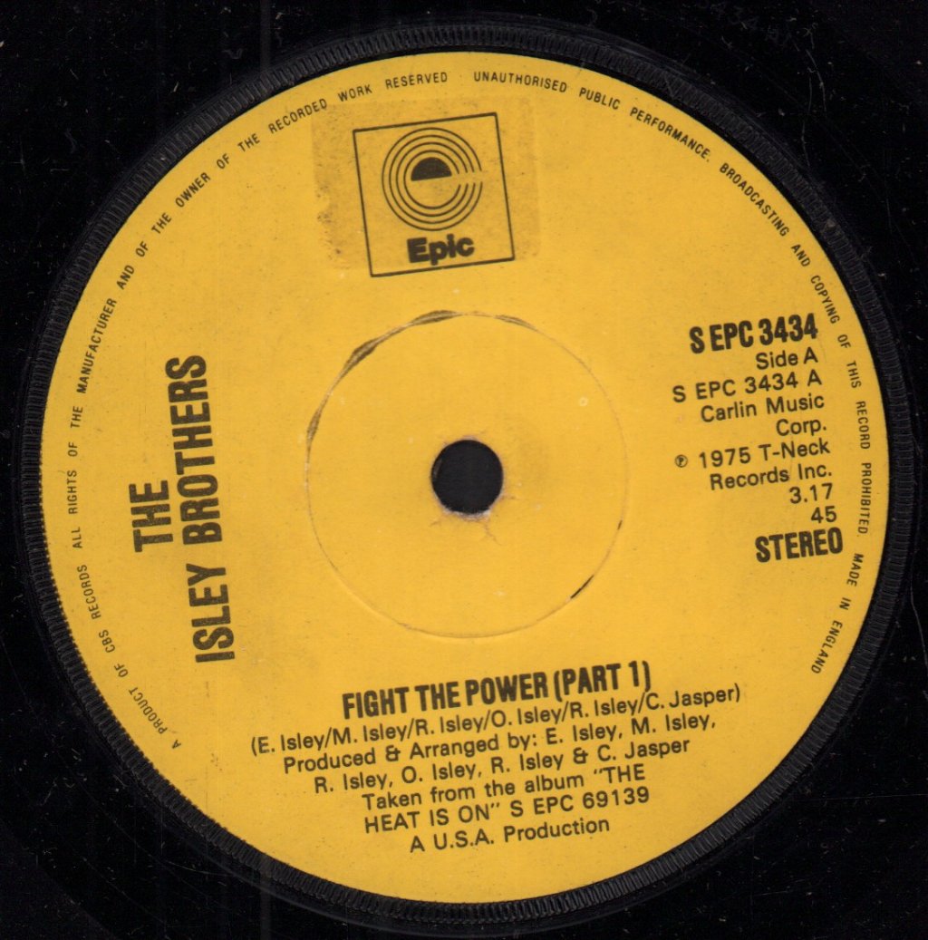 Isley Brothers - Fight The Power - 7 Inch