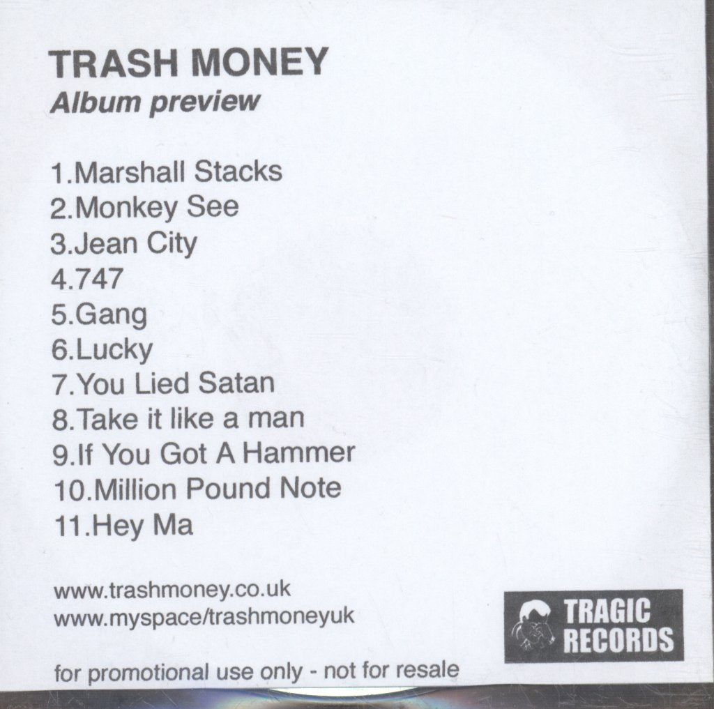 Trash Money - Trash Money - Cdr