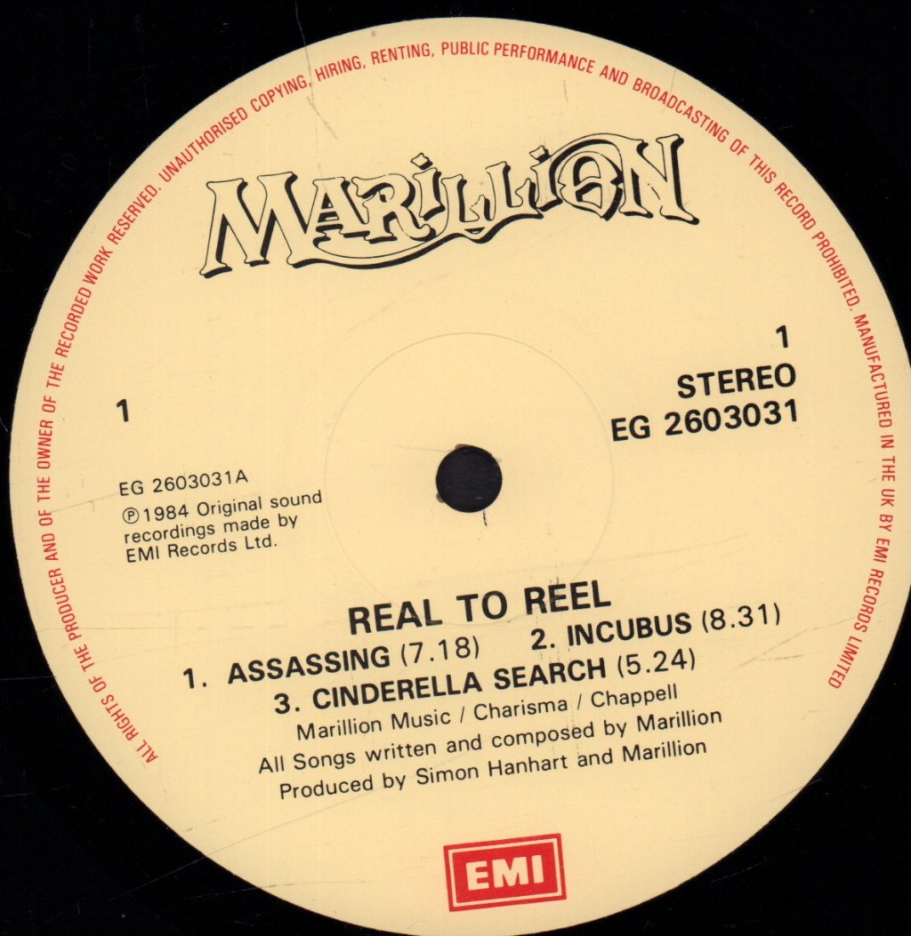Marillion - Real To Reel - Lp