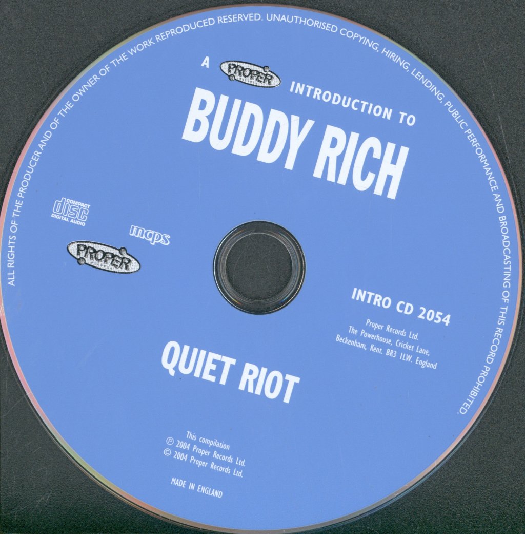 Buddy Rich - Quiet Riot - Cd