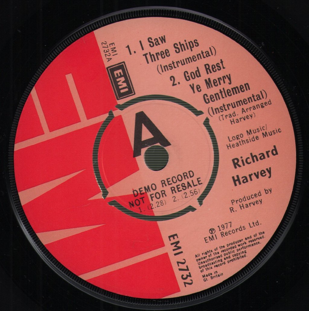 Richard Harvey - Harvey's Crimble Jingles - 7 Inch