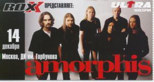 Amorphis - Live In Moscow 14/12/02 - Ticket