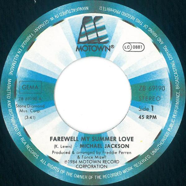 Michael Jackson - Farewell My Summer Love - 7 Inch – Vinyl Tap