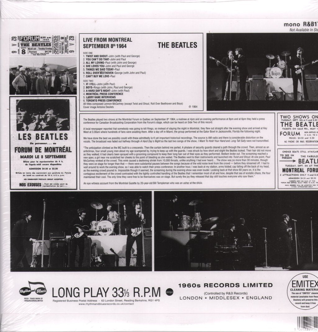 Beatles - Live From Canada 1964: Montreal September 8th - Lp