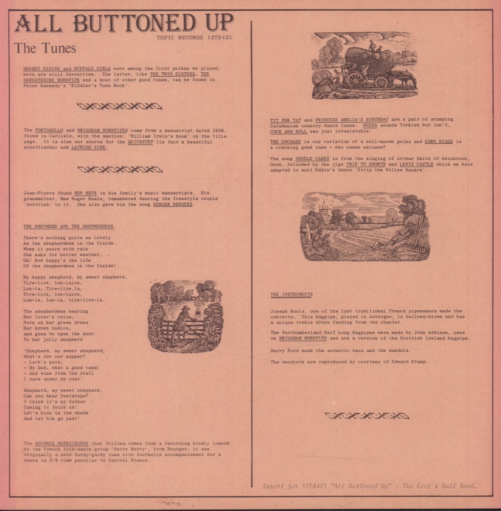 Hemlock Cock And Bull Band - All Buttoned Up - Lp
