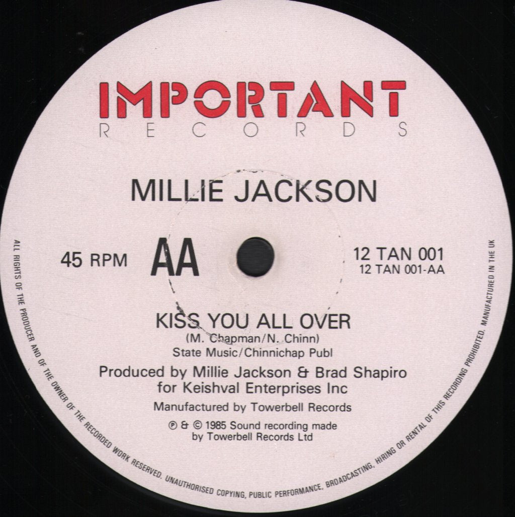 Millie Jackson - It's Gonna Take Some Time This Time / Kiss You All Over - 12 Inch