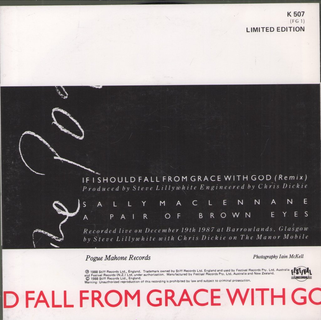 Pogues - If I Should Fall From Grace With God - 7 Inch