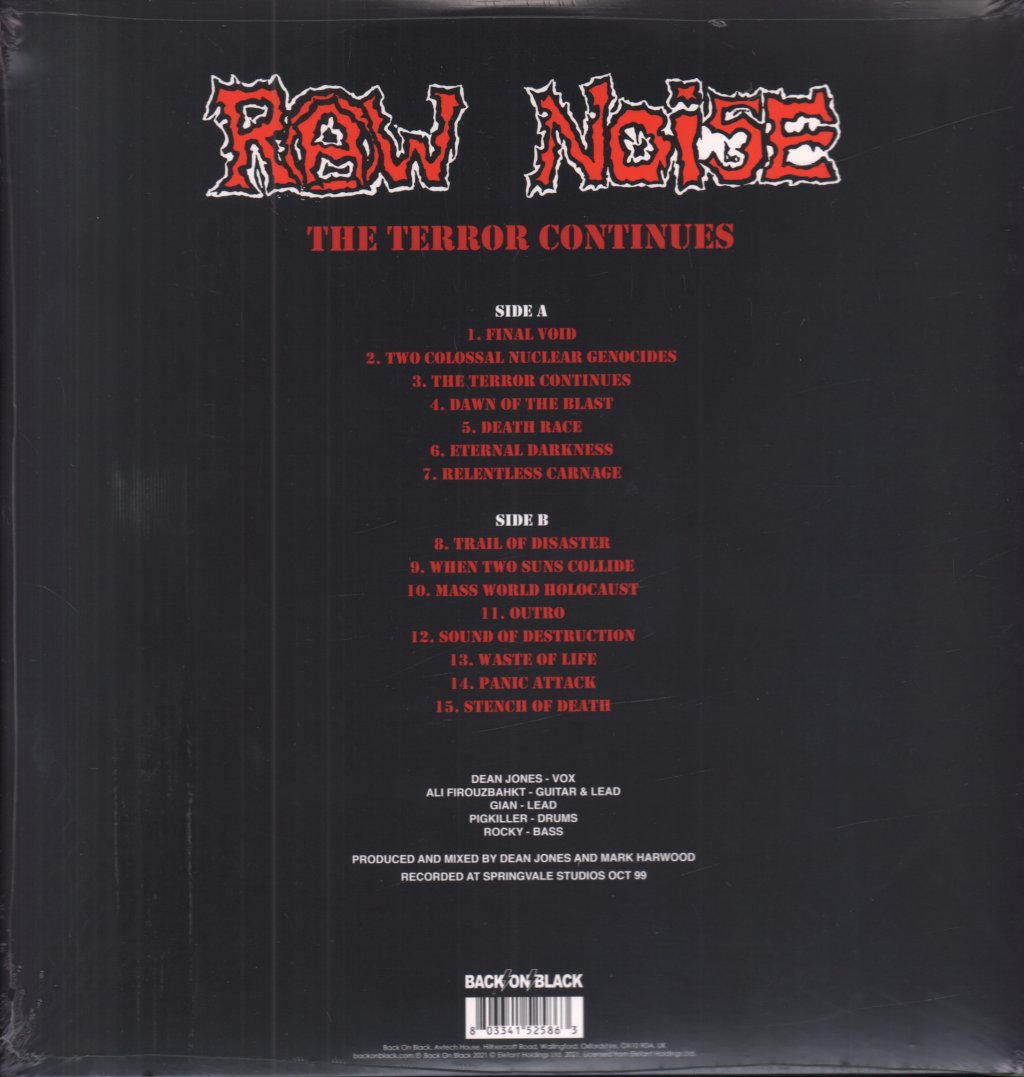 Raw Noise - Terror Continues - Lp