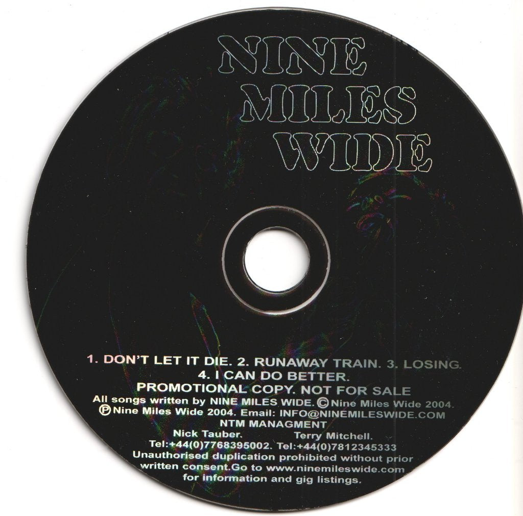 Nine Miles Wide - cracked & choking - Cdr
