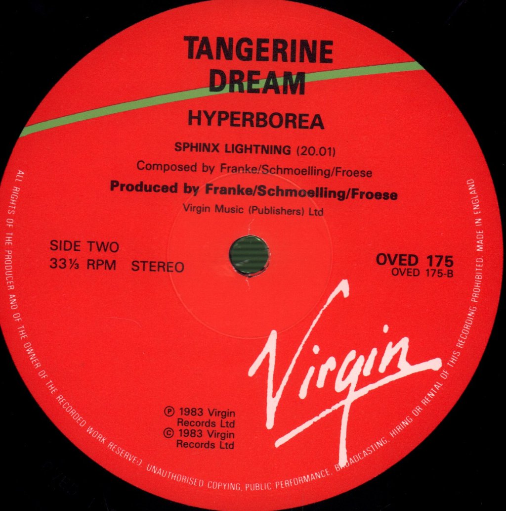 Tangerine Dream - Hyperborea - Lp