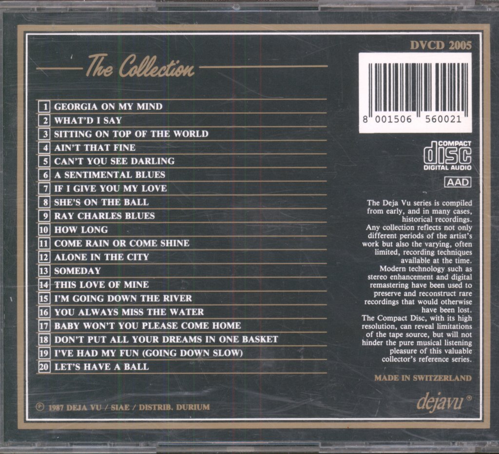 Ray Charles - Ray Charles Collection 20 Golden Greats - Cd