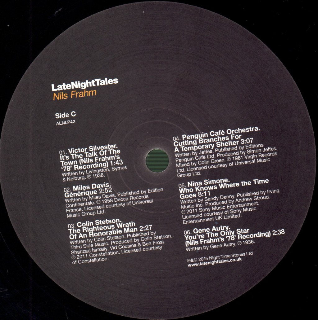 Nils Frahm - LateNightTales - Double Lp
