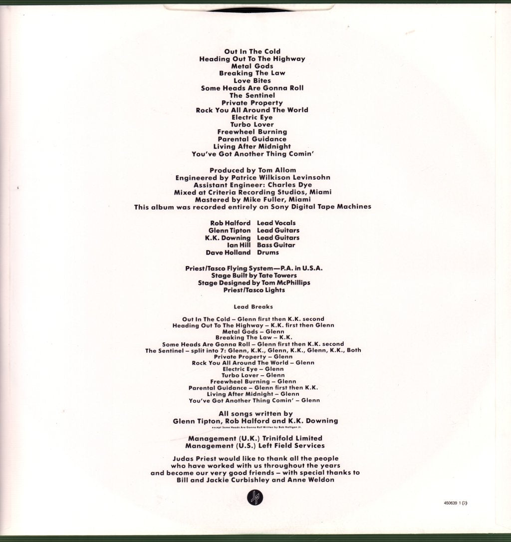 Judas Priest - Priest...live - Double Lp