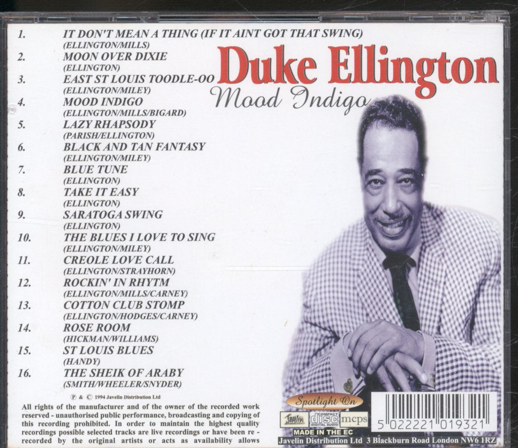 Duke Ellington - Mood Indigo - Cd