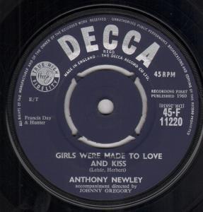 Anthony Newley - Girls Were Made To Love And Kiss - 7 Inch