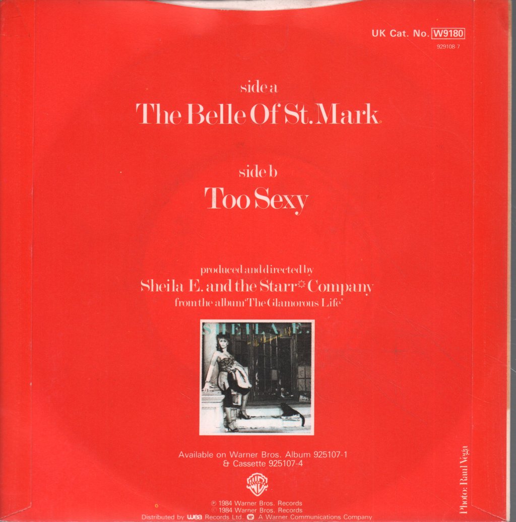 Sheila E - Belle Of St Mark - 7 Inch