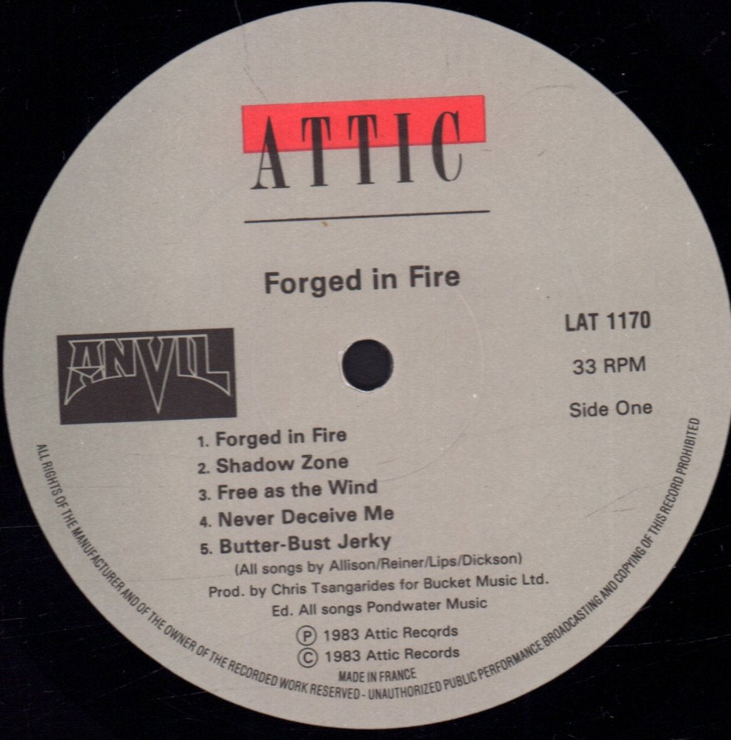 Anvil - Forged In Fire - Lp