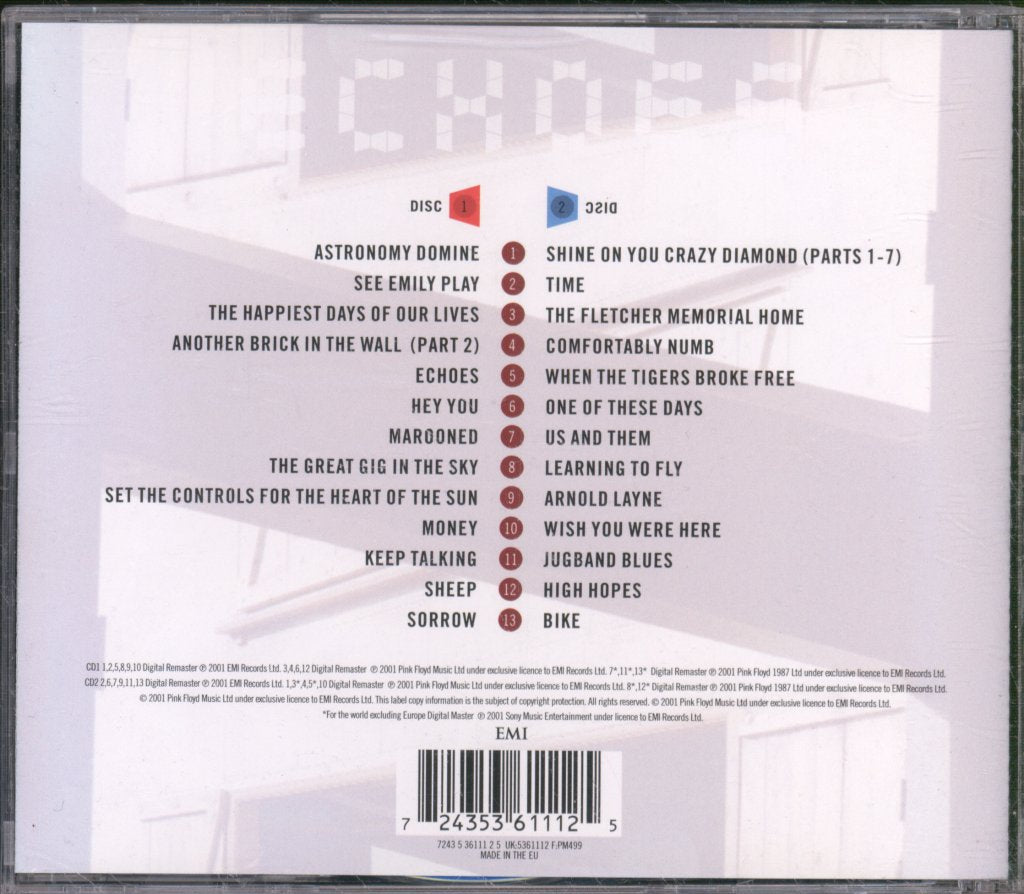 Pink Floyd - Echoes (The Best Of Pink Floyd) - Double Cd