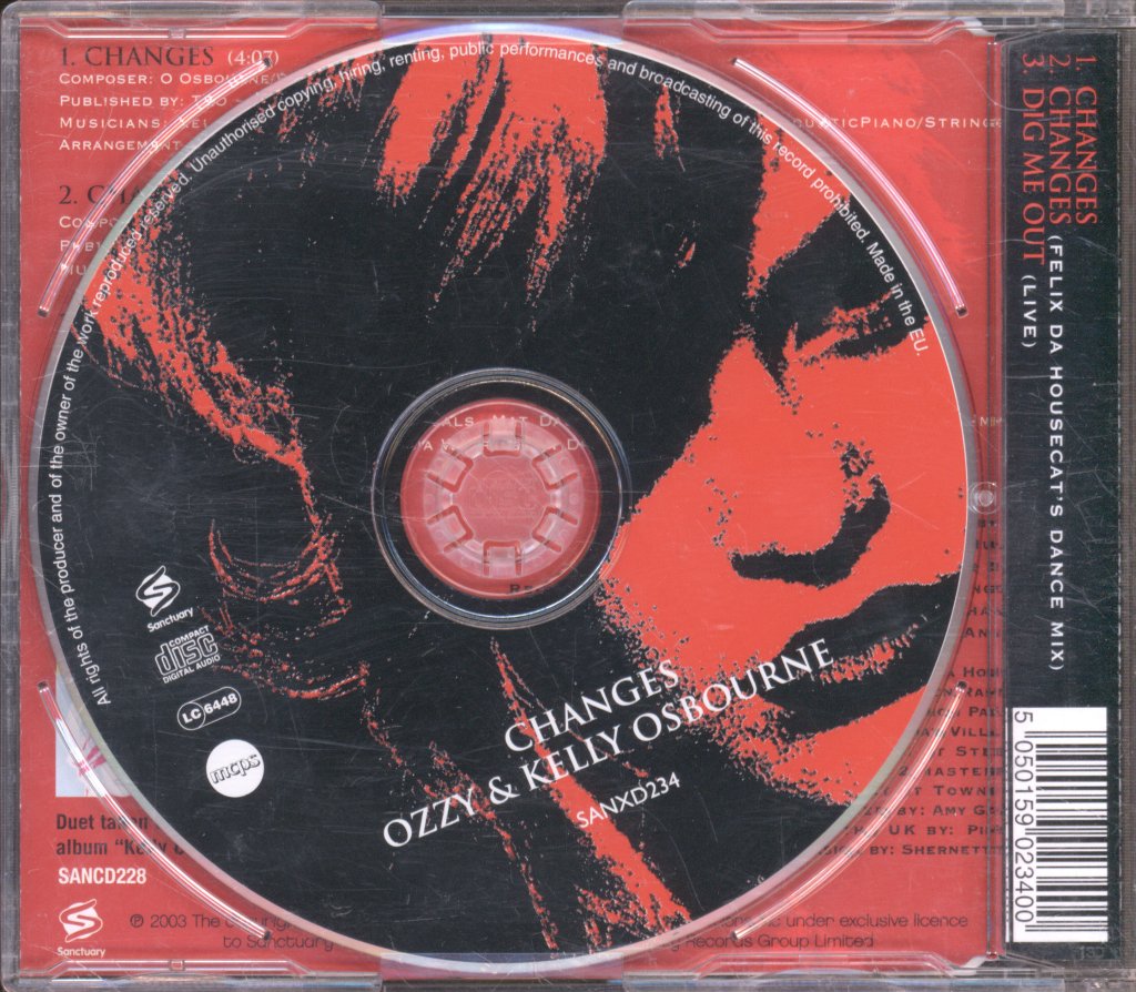 Ozzy And Kelly Osbourne - Changes - Cd