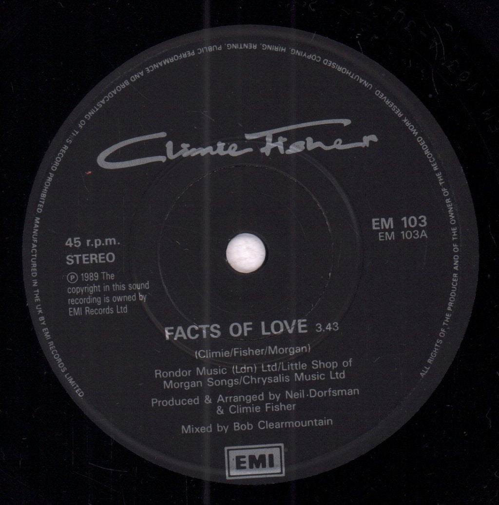 Climie Fisher - Facts Of Love - 7 Inch