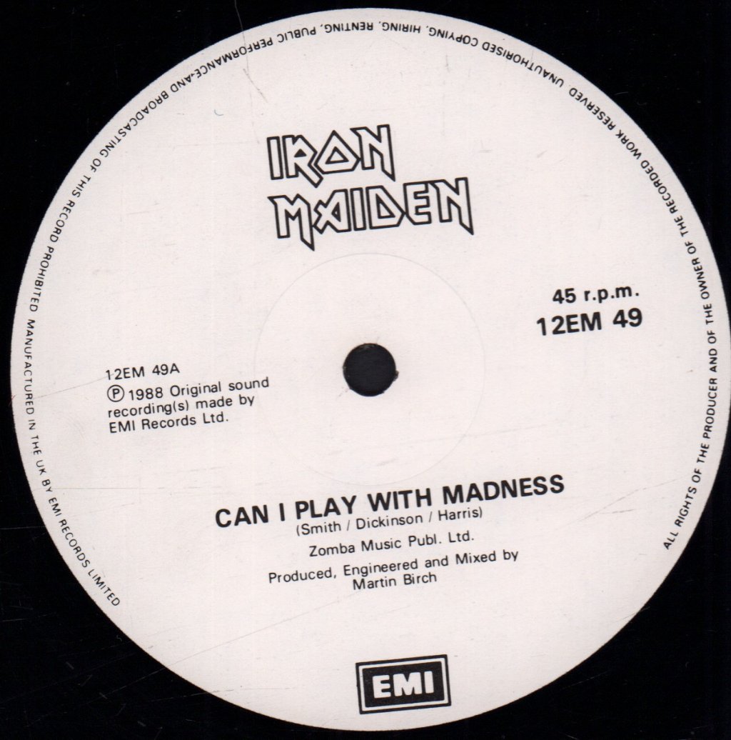 Iron Maiden - Can I Play With Madness - 12 Inch
