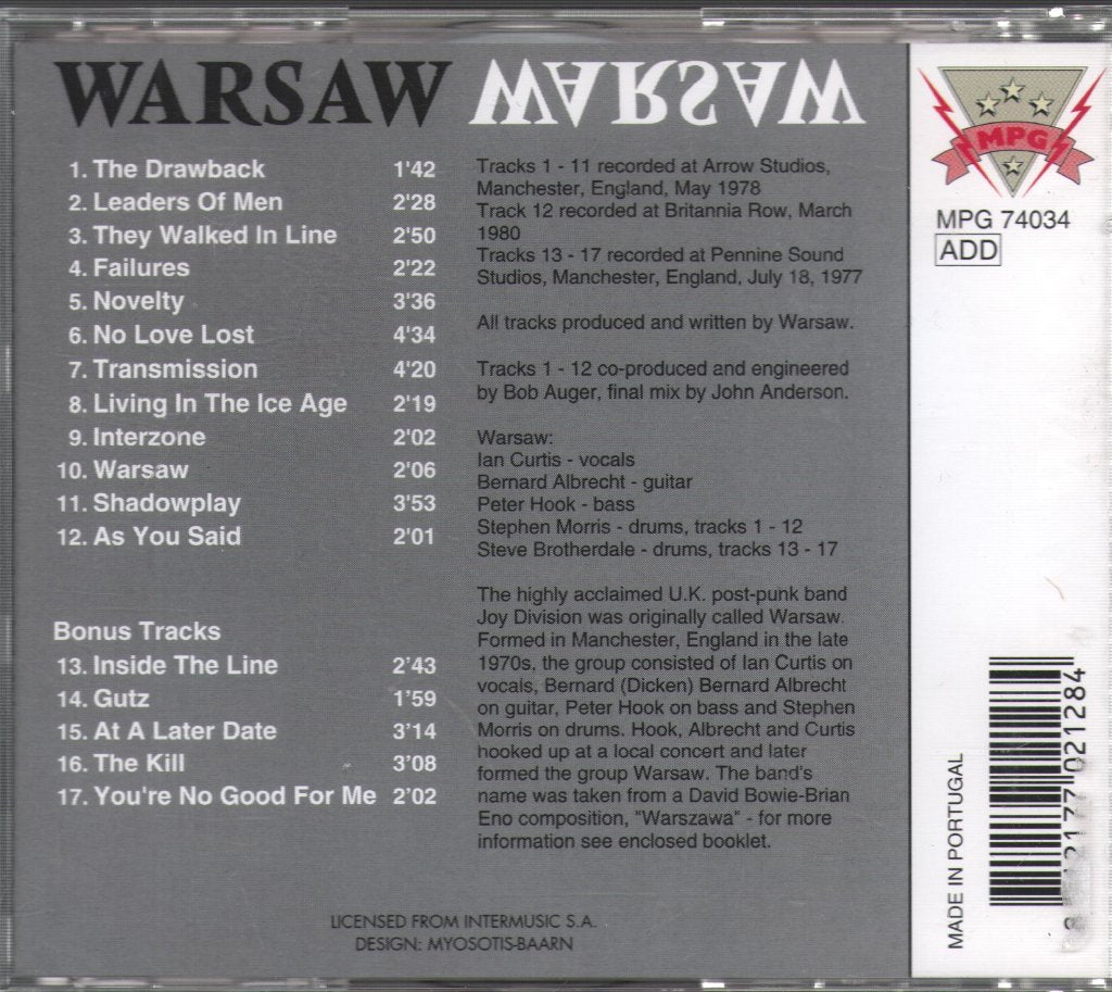 Warsaw - Warsaw - Cd