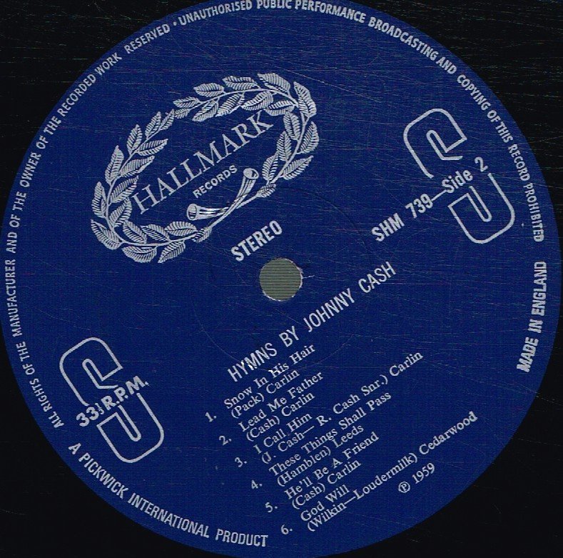 Johnny Cash - Hymns By Johnny Cash - Lp