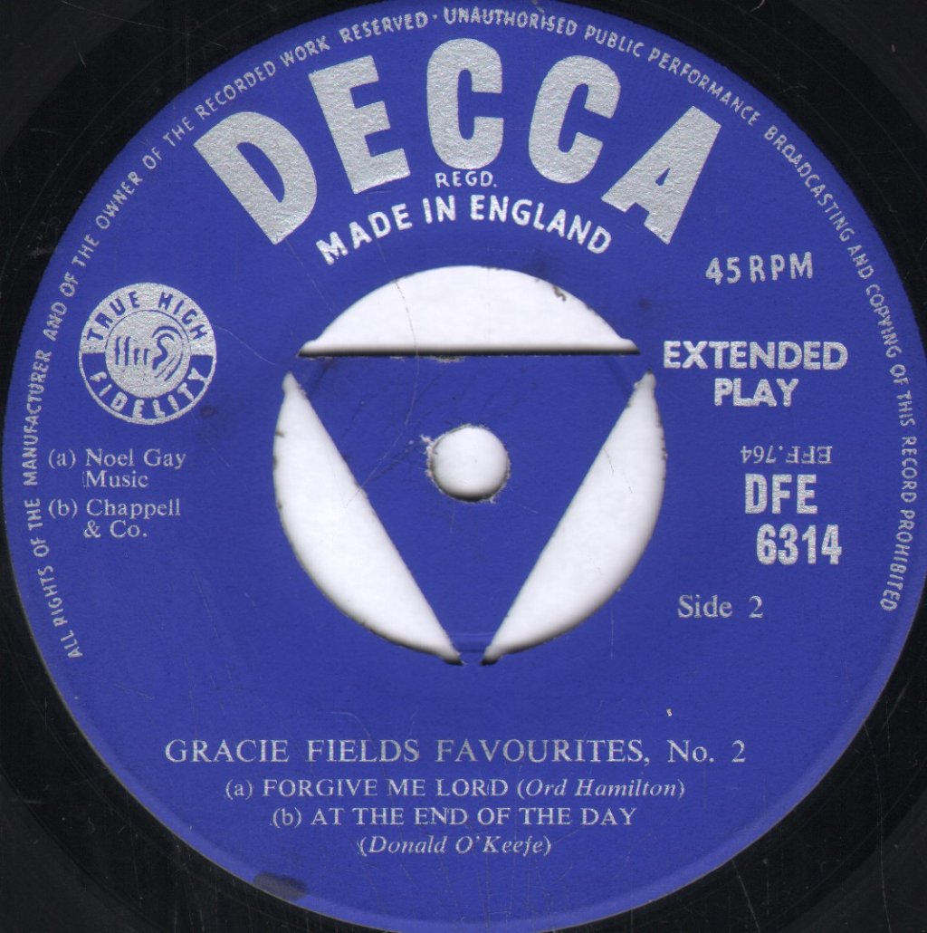 Gracie Fields - Favourites No 2 - 7 Inch