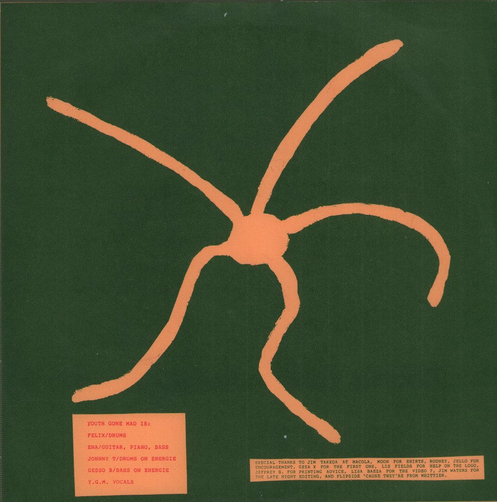 Youth Gone Mad - Crime Rate '88 - 7 Inch