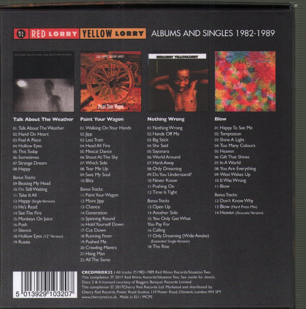 Red Lorry Yellow Lorry - Albums And Singles 1982-1989 - Cd Set