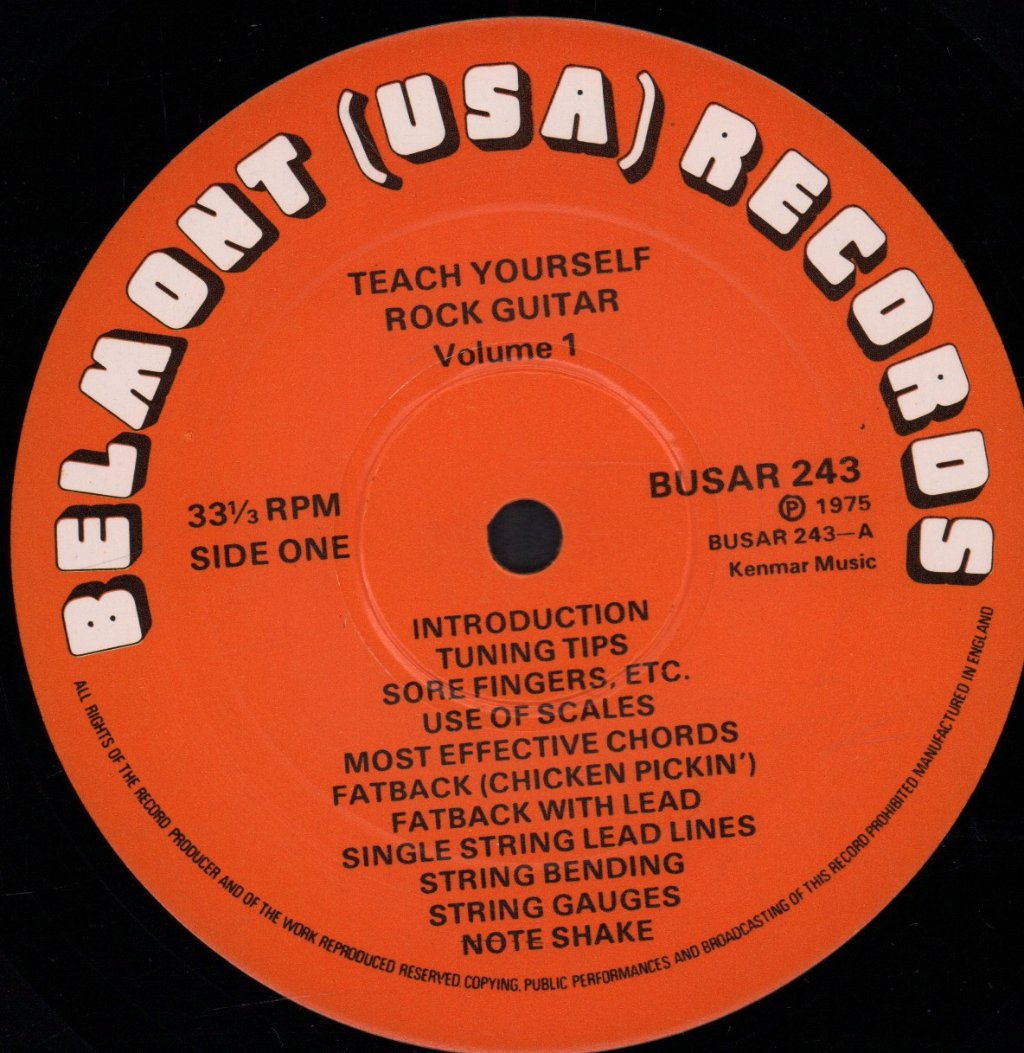 Teach Yourself Rock Guitar - Volume One - Lp
