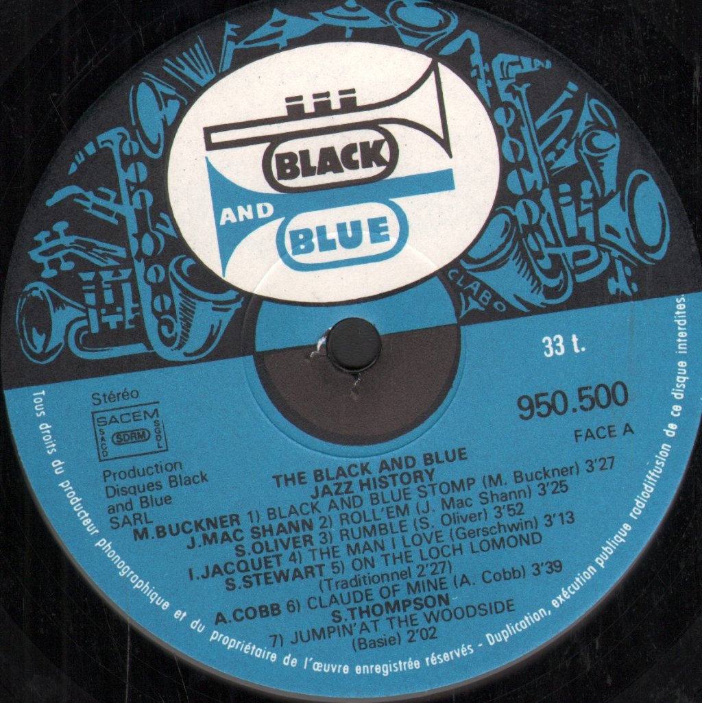 Various Artists - Black And Blue Jazz History - Lp