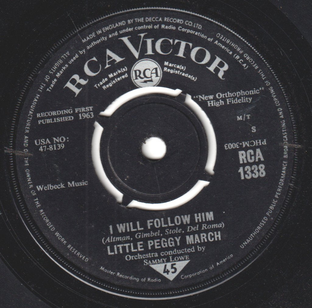 Little Peggy March - I Will Follow Him - 7 Inch