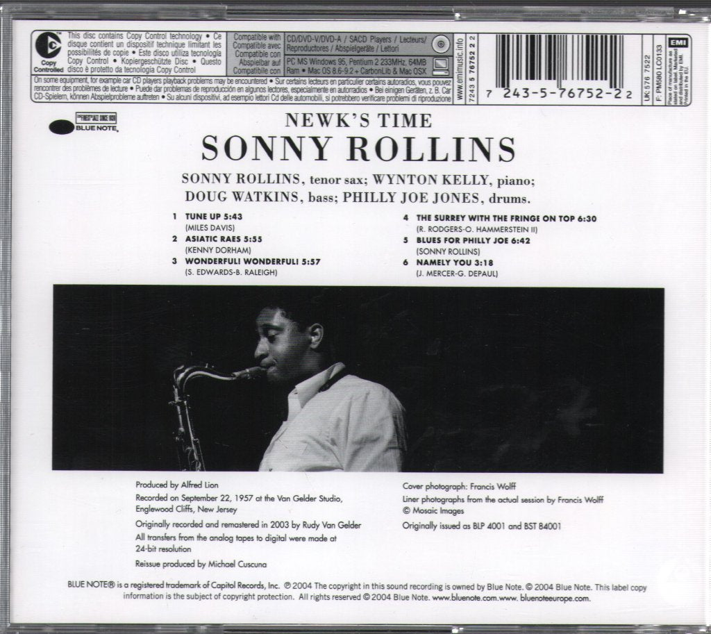 Sonny Rollins - Newk's Time - Cd