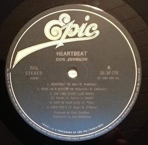 Don Johnson - Heartbeat - Lp